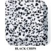 Dupont corian Black Chips